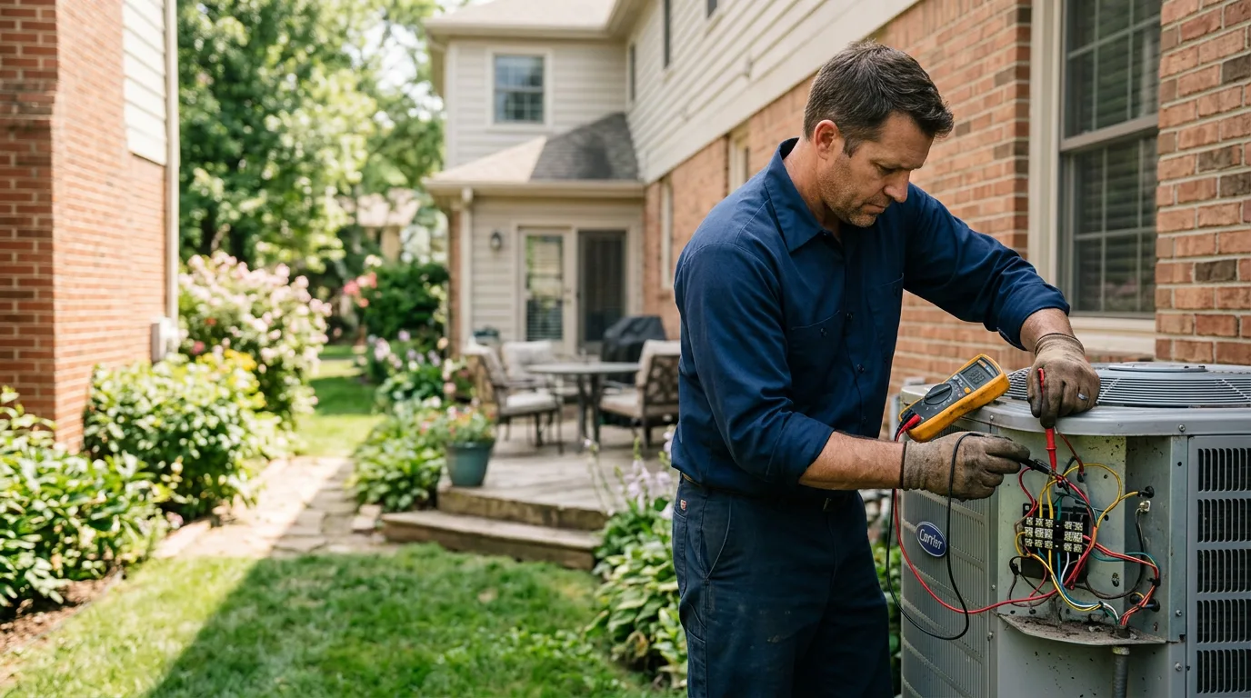 HVAC technician working near Lane City, TX